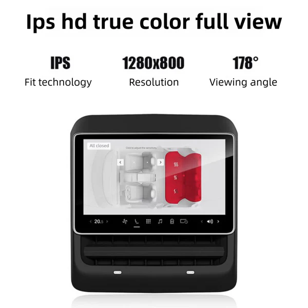 Yuebbn 2025 Model 3/Y Rear Screen – Identical OEM, Fits 2018-2024 model 3/Y