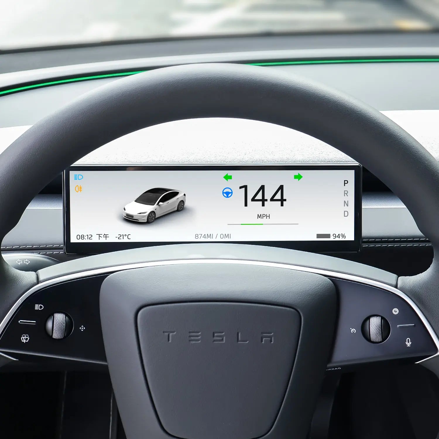 2025 Latest Version! Yuebbn model 3 & Y Highland/ Juniper 8.8-inch Touch Dashboard Screen