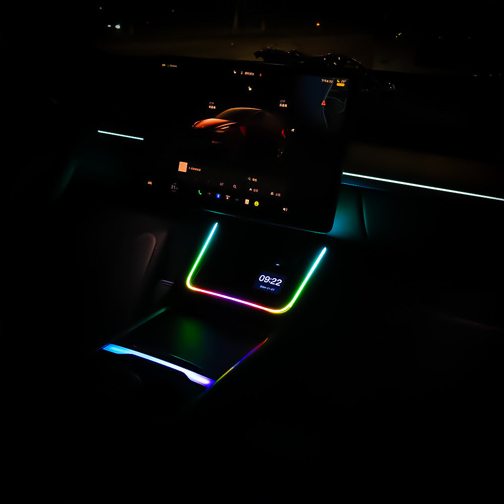 Voice-Controlled Ambient Light Charging Extension – Fits Tesla Model 3/Y