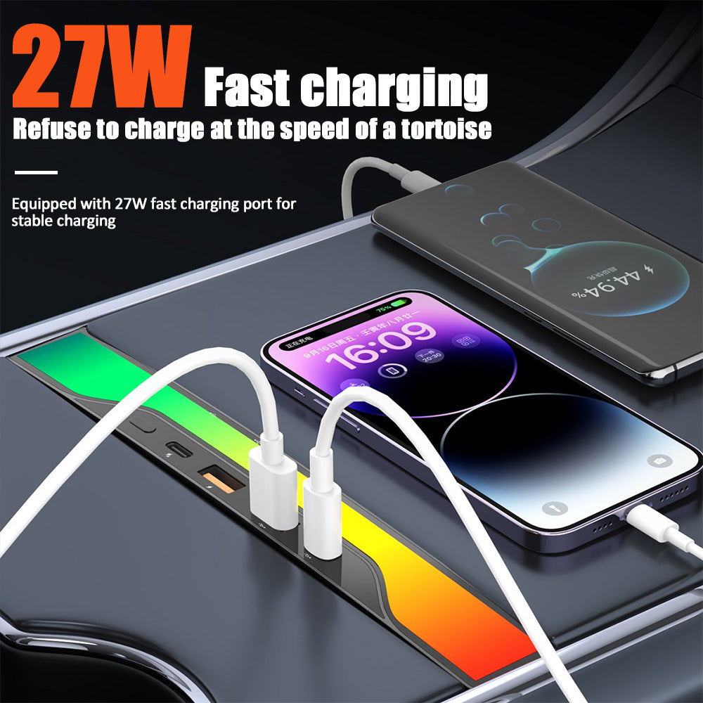 Voice-Controlled Ambient Light Charging Extension – Fits Tesla Model 3/Y