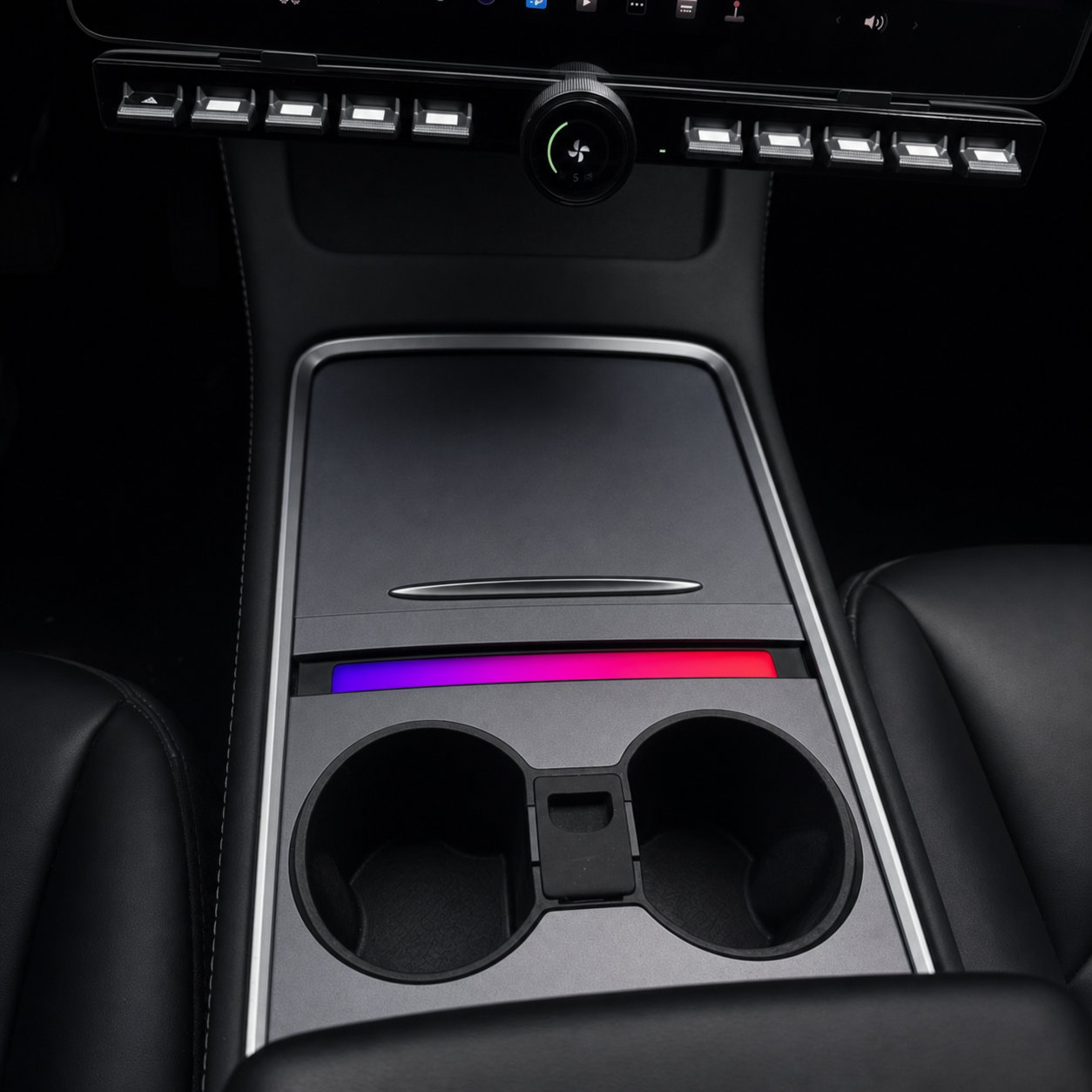 120W Voice-Controlled Ambient Light Charging Extension – Fits Tesla Model 3/Y