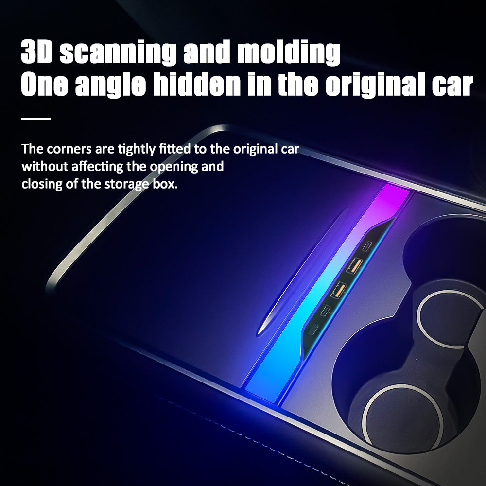 Voice-Controlled Ambient Light Charging Extension – Fits Tesla Model 3/Y