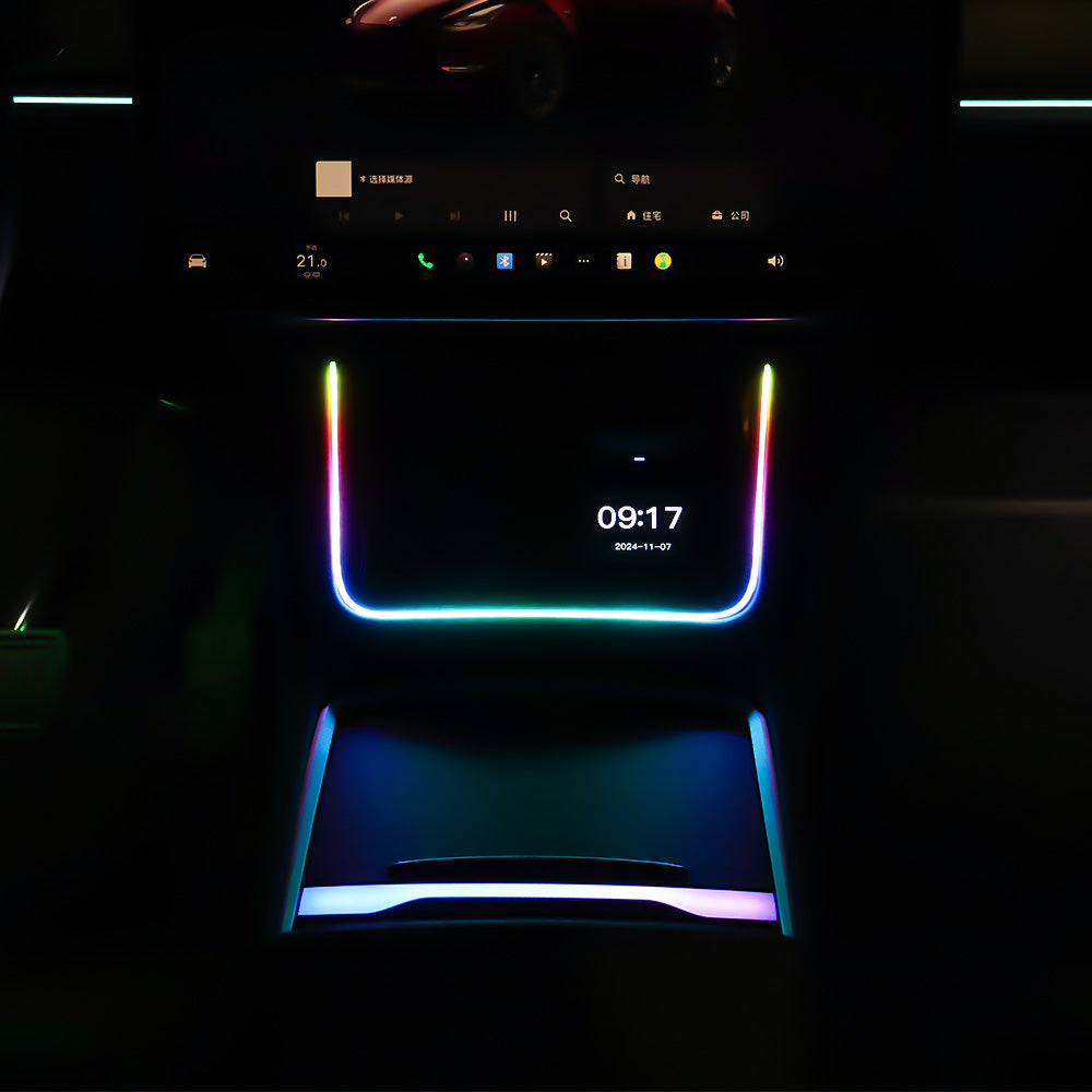 Voice-Controlled Ambient Light Charging Extension – Fits Tesla Model 3/Y