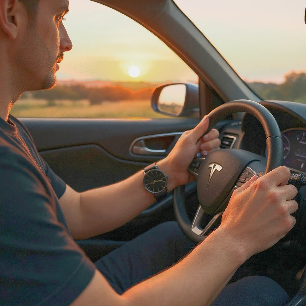 Yuebbn Model One – Minimalist Watch for Tesla Owners