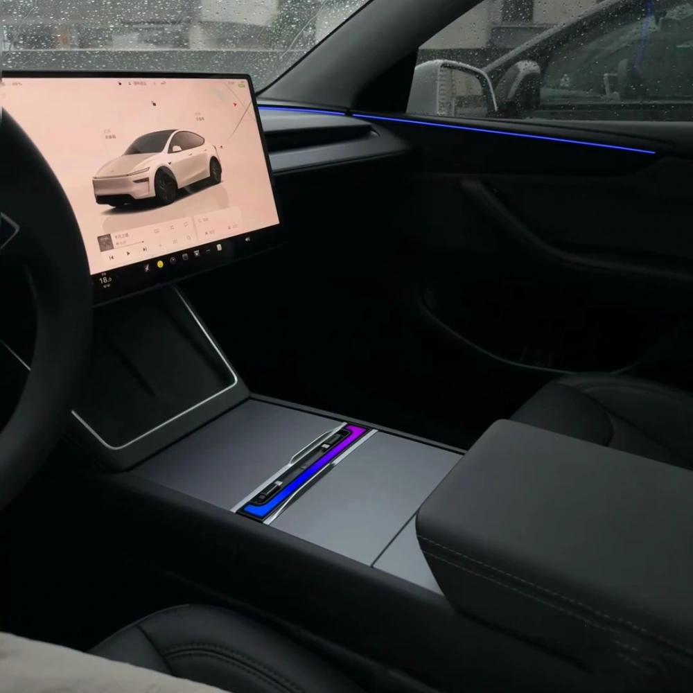 120W Voice-Controlled Ambient Light Charging Extension Compatible with Model Y Juniper & Model 3 Highland