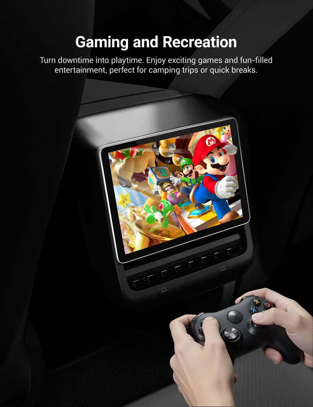 Yuebbn 2025 Model 3/Y Rear Screen – Identical OEM, Fits 2018-2024 model 3/Y