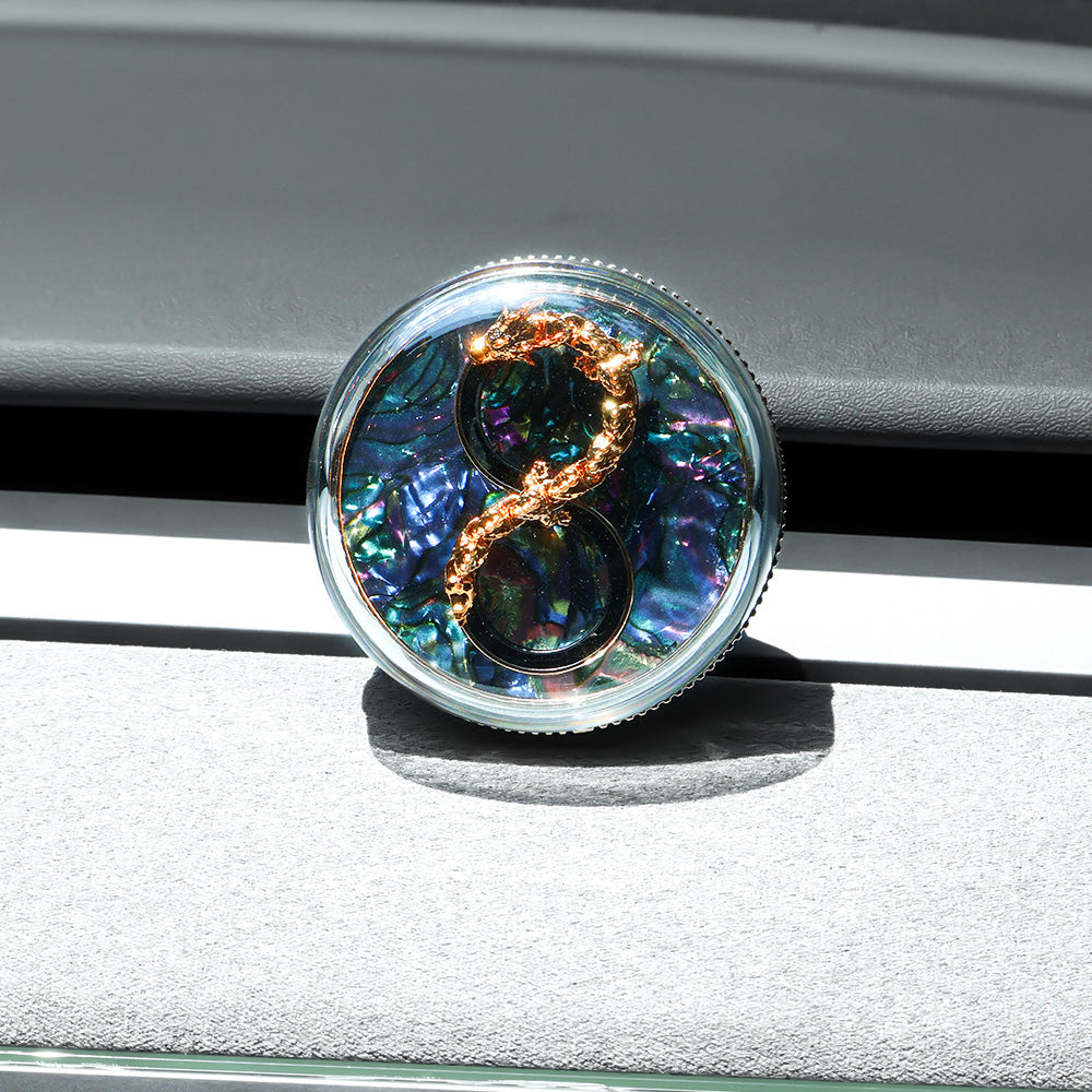 Yuebbn Premium Gifts - Tesla-Exclusive Lucky Golden Dragon Car Fragrance Diffuser
