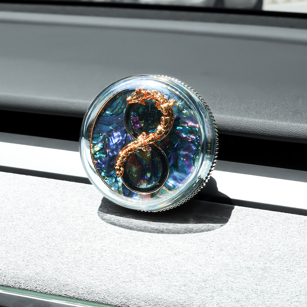 Yuebbn Premium Gifts - Tesla-Exclusive Lucky Golden Dragon Car Fragrance Diffuser