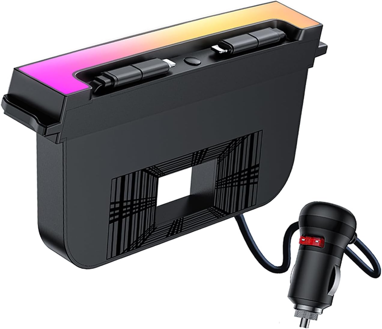 120W Fast Charging Dock with Voice Control and Ambient Lighting, Compatible with Model 3 Highland and Model Y Juniper