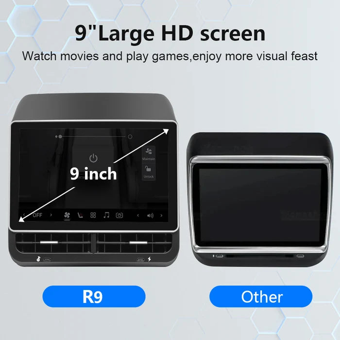 9" Rear Screen for Tesla Model 3 & Y (2018–2024)