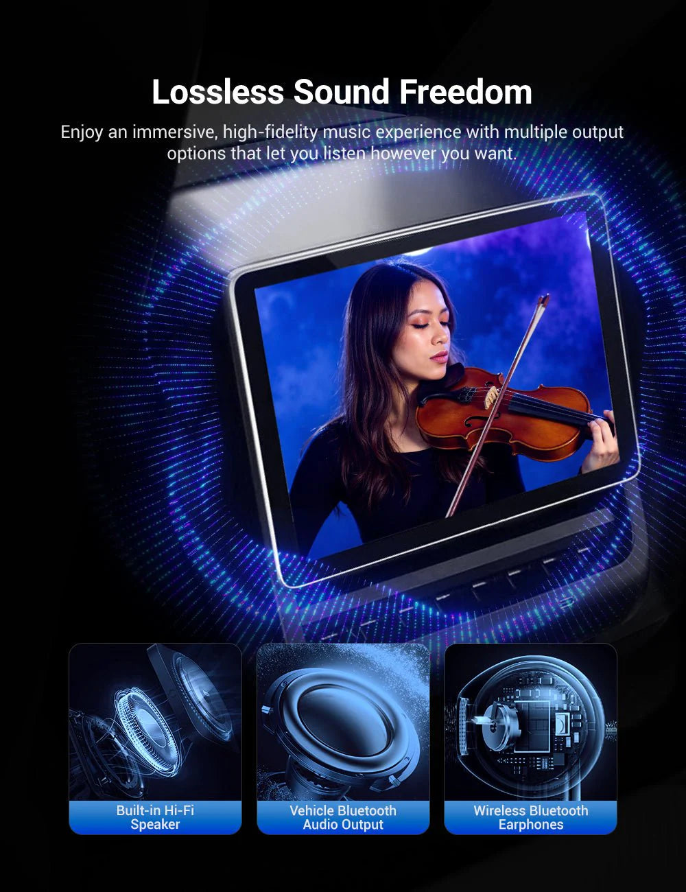 Yuebbn 2025 Model 3/Y Rear Screen – Identical OEM, Fits 2018-2024 model 3/Y